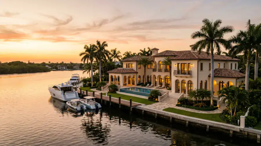 Waterfront estate representing a high-value acquisition